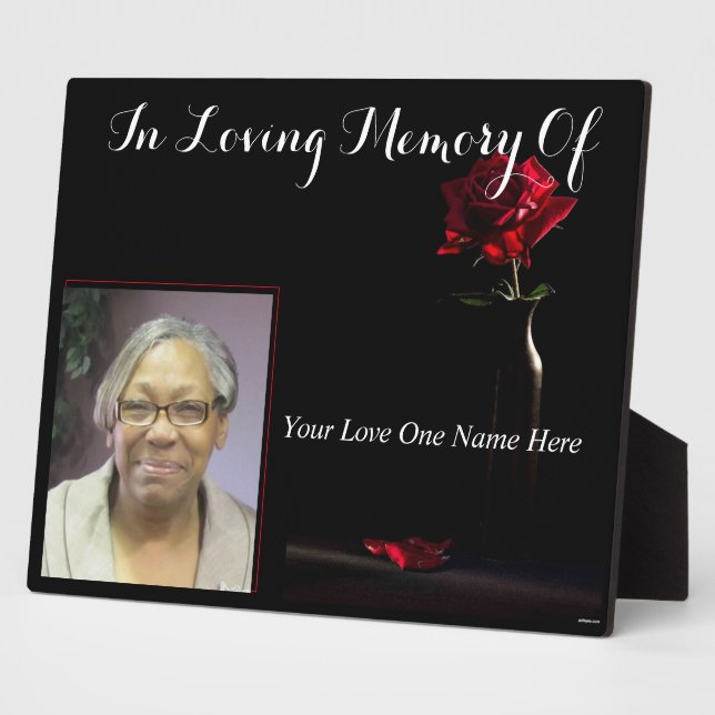 Placa Expositora Foto personalizada (Lado)