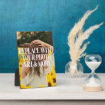 Placa Expositora Foto personalizada<br><div class="desc">Haz una placa personalizada de Ricaso - agrega tus propias fotografías y texto - sigue con los regalos</div>