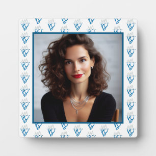 Placa Expositora Foto personalizada Azul Iceberg Inspirador
