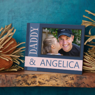 Placa Expositora Foto personalizada de papá con niño