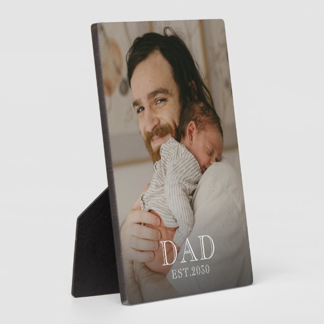 Placa Expositora Foto personalizada de papá establecida (Lado)