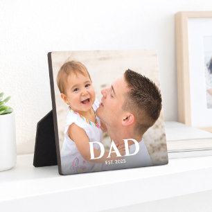 Placa Expositora Foto personalizada de papá establecida moderna