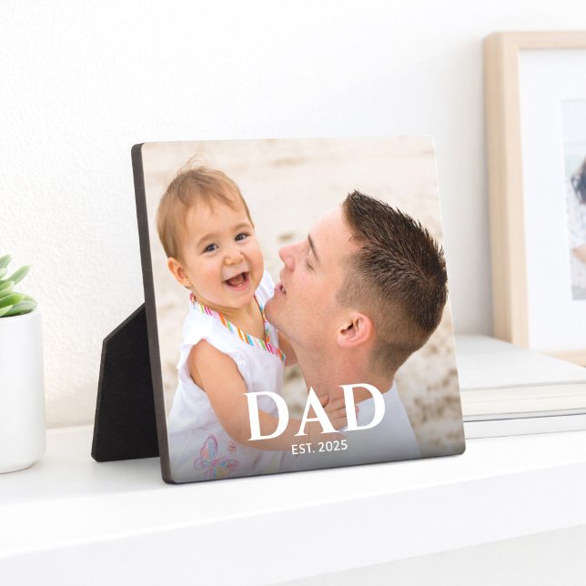 Placa Expositora Foto personalizada de papá establecida moderna (Subido por el creador)