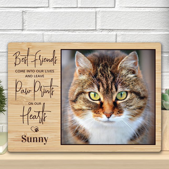 Placa Expositora Foto personalizada de recuerdo de gato mascota rús (Subido por el creador)