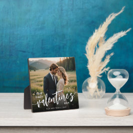 Placa Expositora Foto personalizada de un primer El día de San Vale