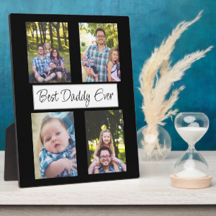 Placa Expositora Foto personalizada del mejor papá del mundo