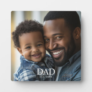 Placa Expositora Foto personalizada del papá establecida moderna si
