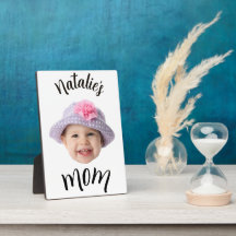 Foto personalizada del rostro del bebé con nombre