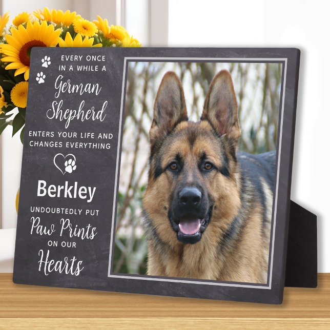 Placa Expositora Foto Personalizada Mascota Perro Pastor Alemán Mem (Subido por el creador)