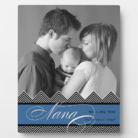 Foto personalizada moderna de Nana Zig Zag Chevron