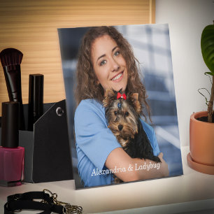 Placa Expositora Foto personalizado Personaliza Easel