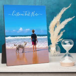 Placa Expositora Foto personalizado Texto Plaque Sus Mascotas Fotos