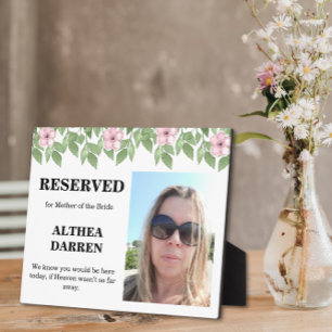 Placa Expositora Foto reservada para el cartel de la Madre boda