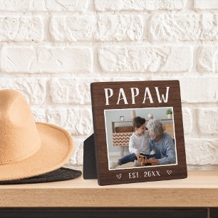 Placa Expositora Foto Rusa Personalizada Del Abuelo Papaw