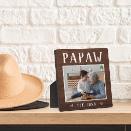 Placa Expositora Foto Rusa Personalizada Del Abuelo Papaw