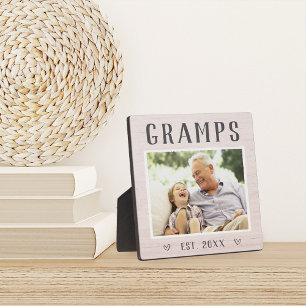 Placa Expositora Foto Rustica Personalizada Del Abuelo
