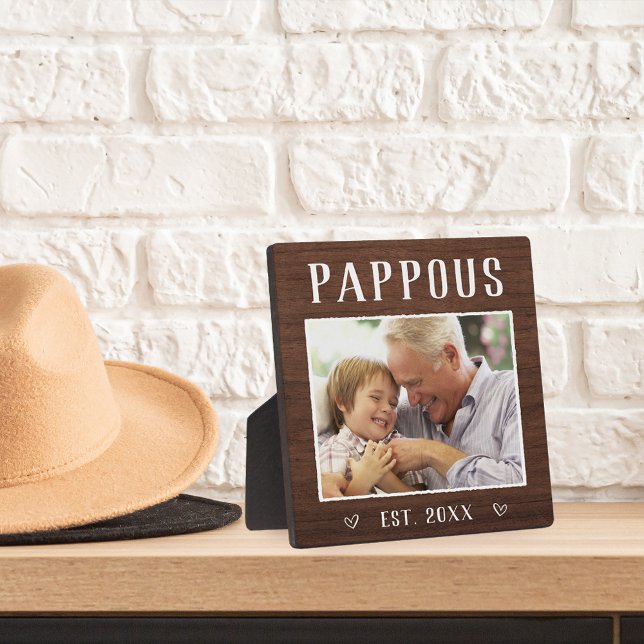 Placa Expositora Foto Rustica Personalizada Del Abuelo Paposo (Subido por el creador)