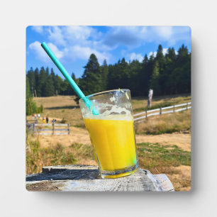 Placa Expositora Fotografía de Exteriores con Jugo de Naranja – Nat