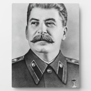Placa Expositora Fotografía de Joseph Stalin
