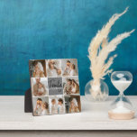 Placa Expositora Fotografía de la familia Collage y regalo gris per<br><div class="desc">Fotografía de la familia Collage y regalo gris personalizado</div>