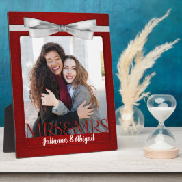 Placa Expositora Fotografía de la Sra. y la Sra. Lesbian Gay Boda R