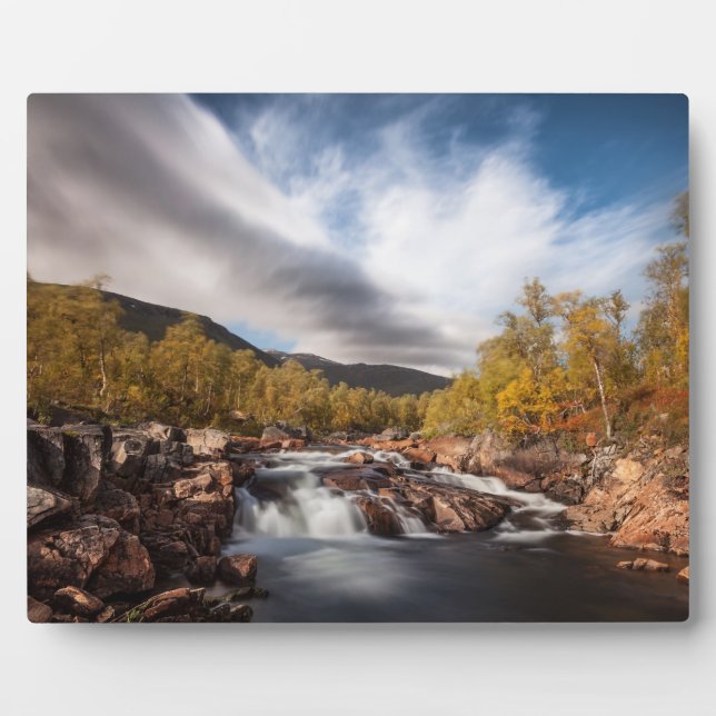 Placa Expositora Fotografía paisajística de Escandinavia (Frente)