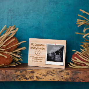 Placa Expositora Fotograma de ultrasonido de fotos de su abuela y a