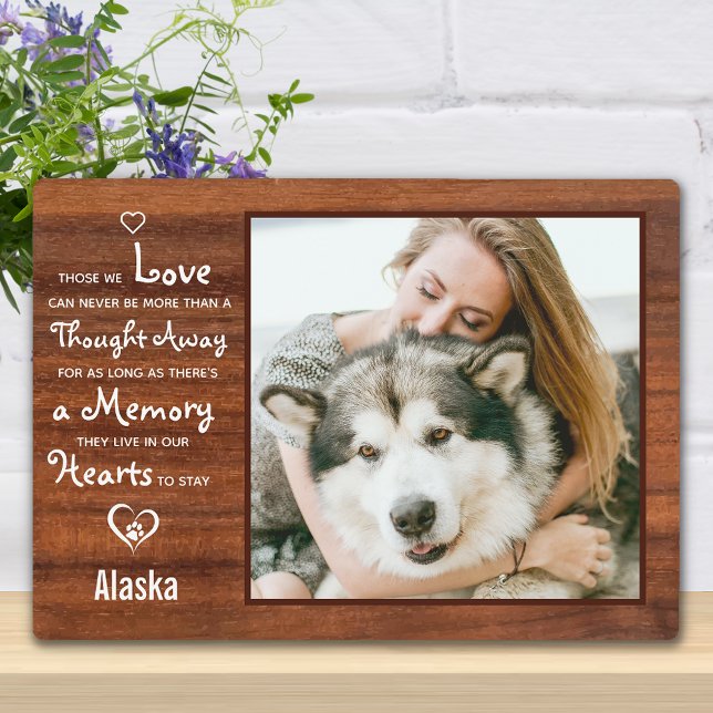Placa Expositora Fotomemorial Personalizado Rústico para Mascotas (Subido por el creador)