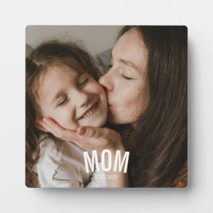 Placa Expositora Fotomoderna minimalista personalizada mamá estable
