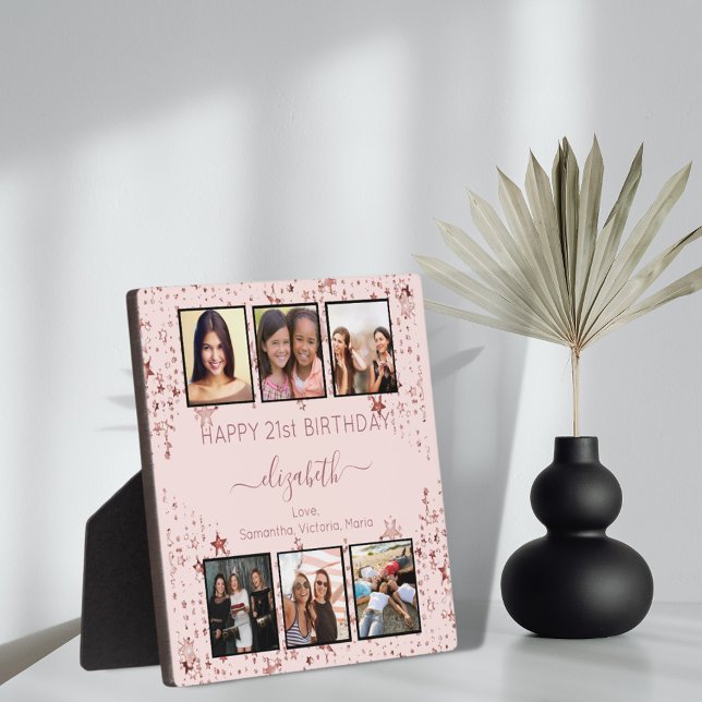 Placa Expositora Fotomontaje de fotos del personalizado de cumpleañ (Subido por el creador)