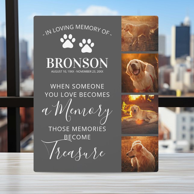 Placa Expositora Fotomontaje - Recuerdo conmemorativo de mascota (Subido por el creador)