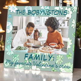 Placa Expositora Fotos de San Valentín de la familia de la cita de 