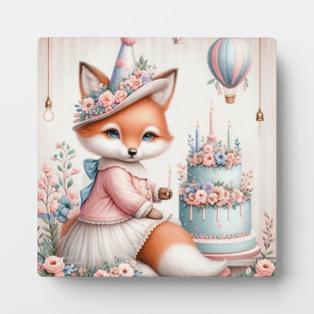 Placa Expositora "Foxy Celebration" (Frente)