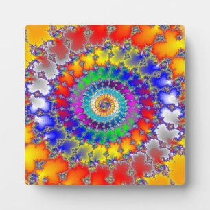 Placa Expositora Fractal psicodélico