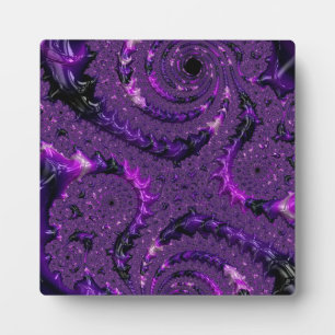 Placa Expositora Fractal púrpura