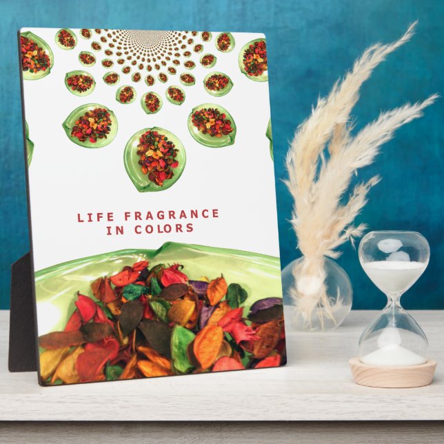 Placa Expositora Fragrancia en la vida: Mensaje Inspirador de Potpo (Lado)