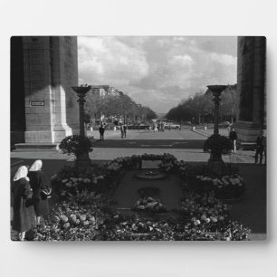 Placa Expositora Francia París Arco de triunfo Soldado desconocido