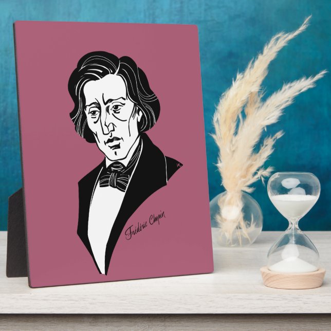 Placa Expositora Frederic Chopin (Lado)
