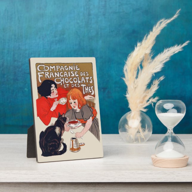 Placa Expositora French Chocolate Party Steinlen Art (Lado)