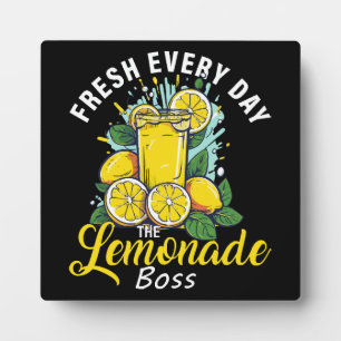 Placa Expositora Fresco Todos los Días El Jefe de Limonada