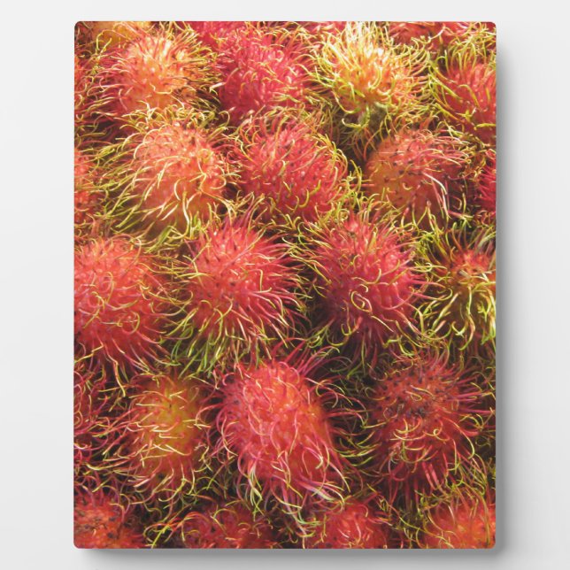 Placa Expositora Fruta tropical de Rambutan (Frente)