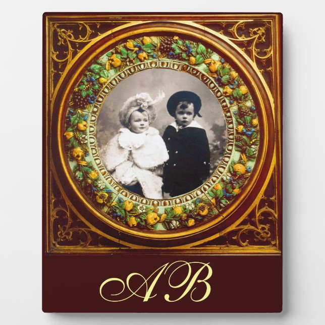 PLACA EXPOSITORA FRUTAS DE RENACIMIENTO DE FLORENTINA MONOGRAM (Frente)