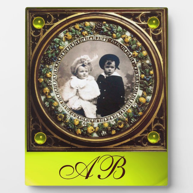 PLACA EXPOSITORA FRUTAS DE RENACIMIENTO DE FLORENTINA MONOGRAM (Frente)