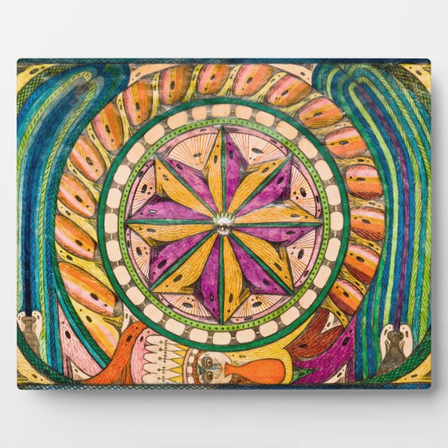 Placa Expositora Fuego bengalí | Adolf Wolfli | (Frente)