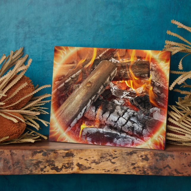 Placa Expositora Fuego con halo (Lado)
