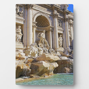 Placa Expositora Fuente de Trevi Roma Fotografía
