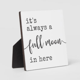 Placa Expositora Full Moon Farmhouse Funny Bathroom Sign