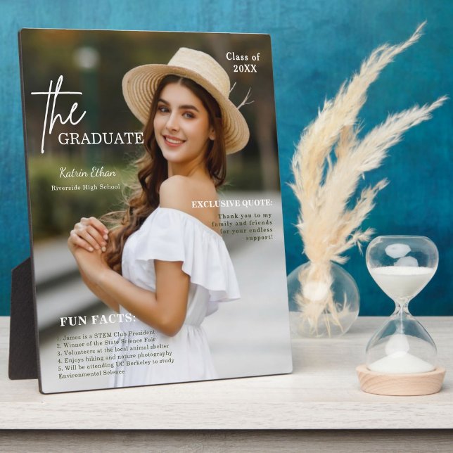 Placa Expositora Fun Facts Photo Graduque Plaque | Clase de 2027 (Subido por el creador)