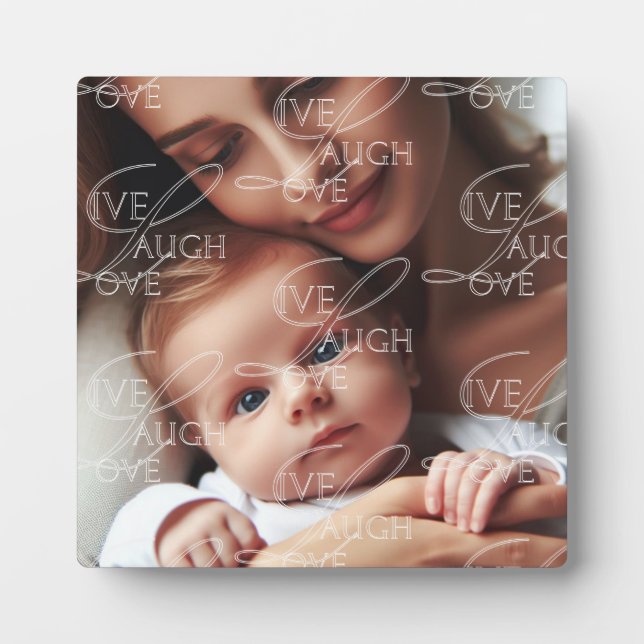 Placa Expositora Fun Motivational Live, Lauder & Love Pattern Photo (Frente)