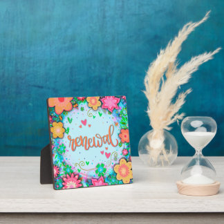 Placa Expositora Fun Renewal Bonito Floral Inspiración sinusal